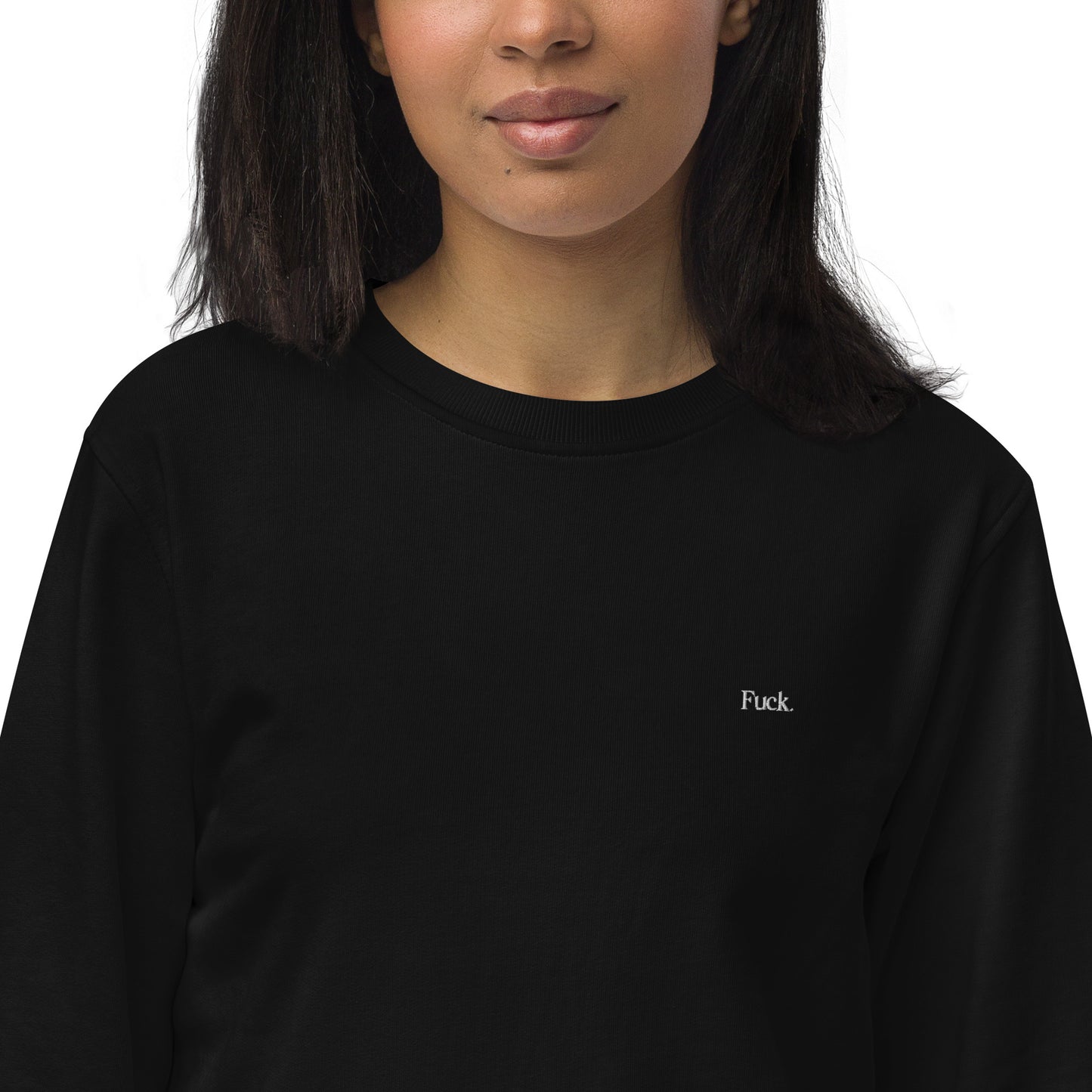 F bomb crew neck organic sweatshirt