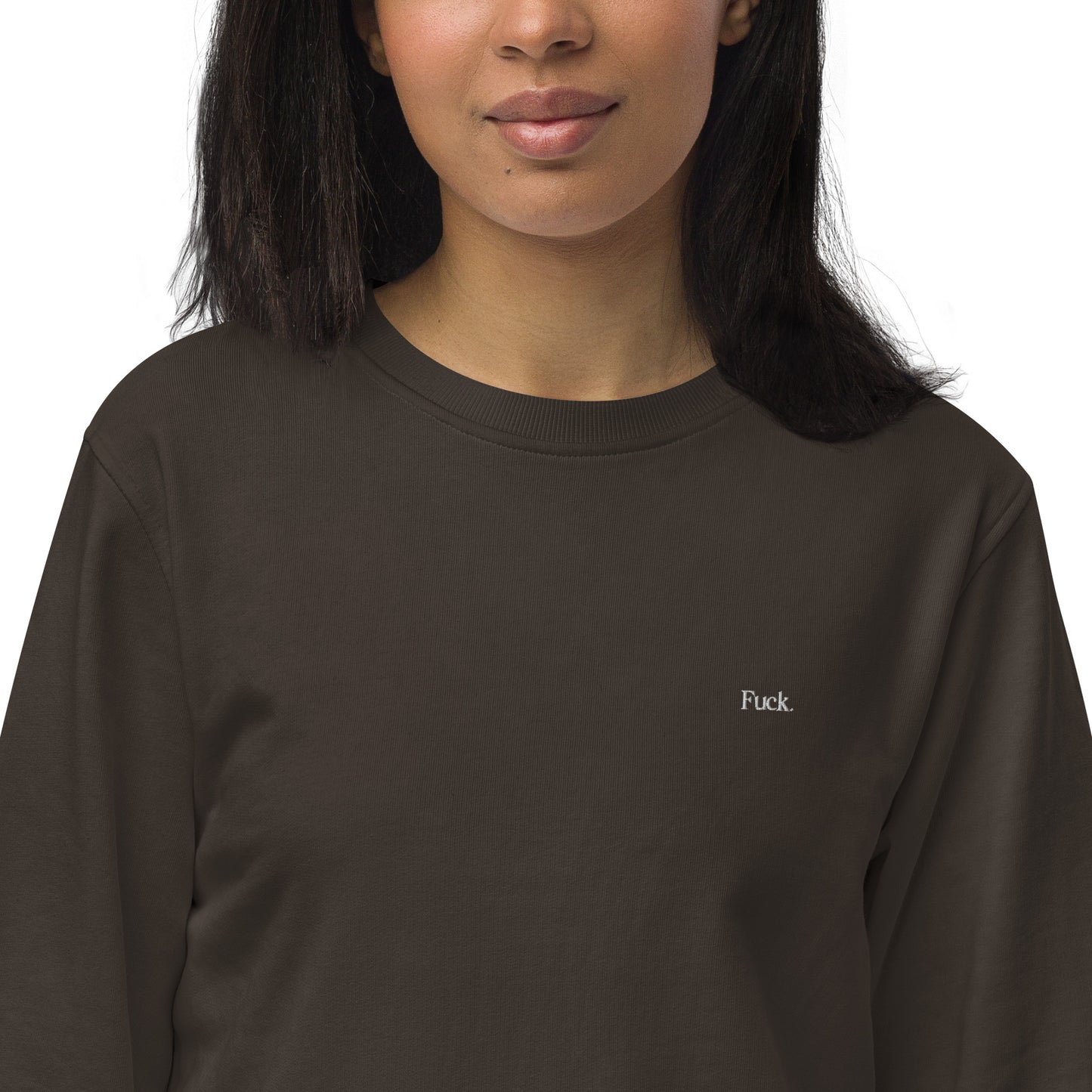 F bomb crew neck organic sweatshirt