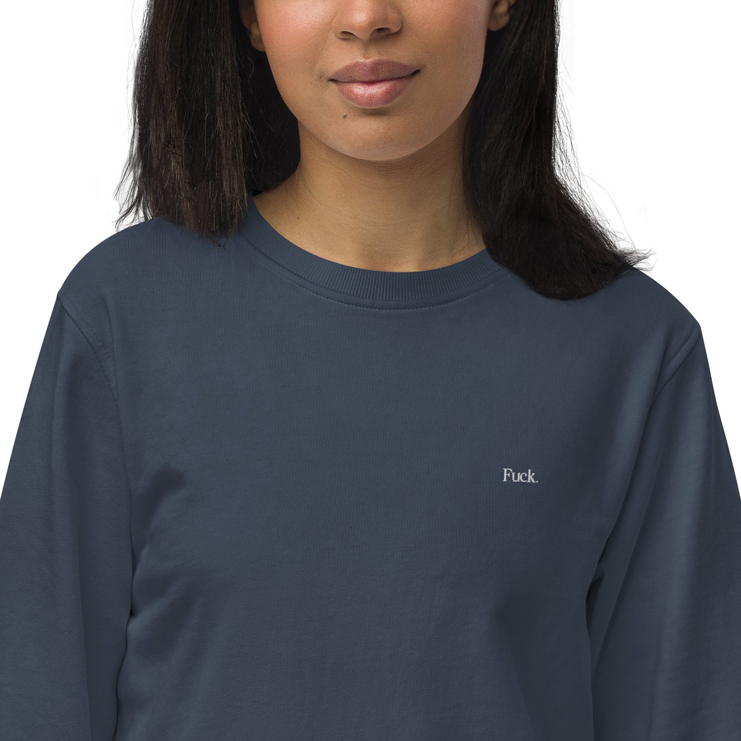 F bomb crew neck organic sweatshirt