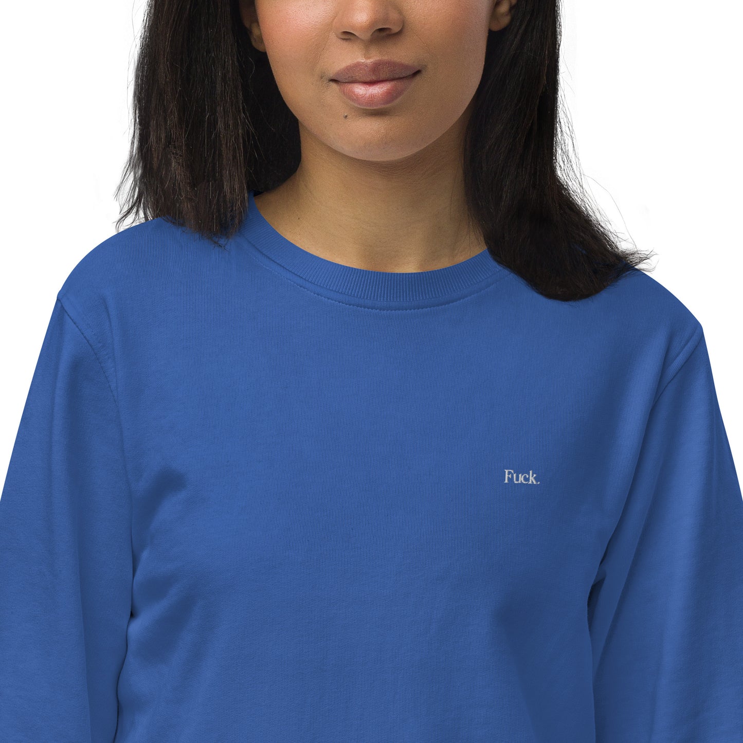 F bomb crew neck organic sweatshirt